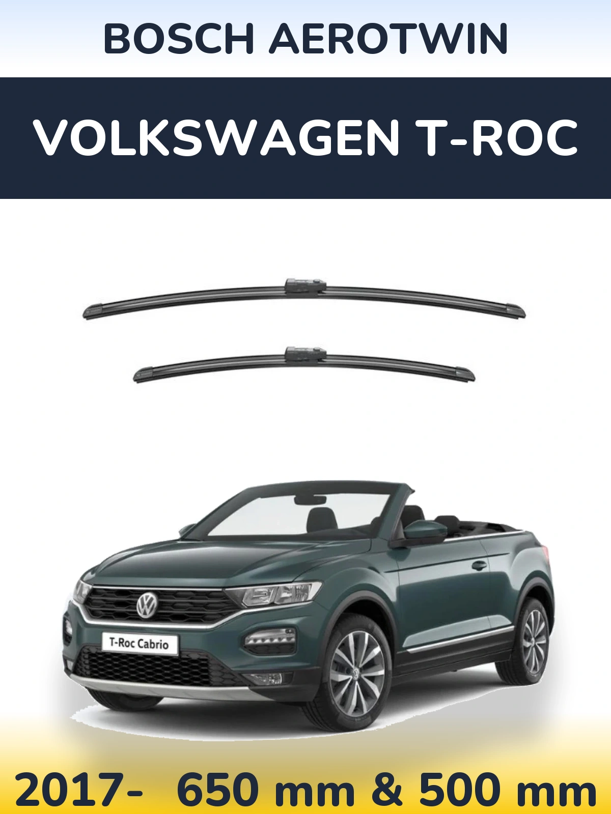Ștergătoare BOSCH AeroTwin pentru Volkswagen T-Roc