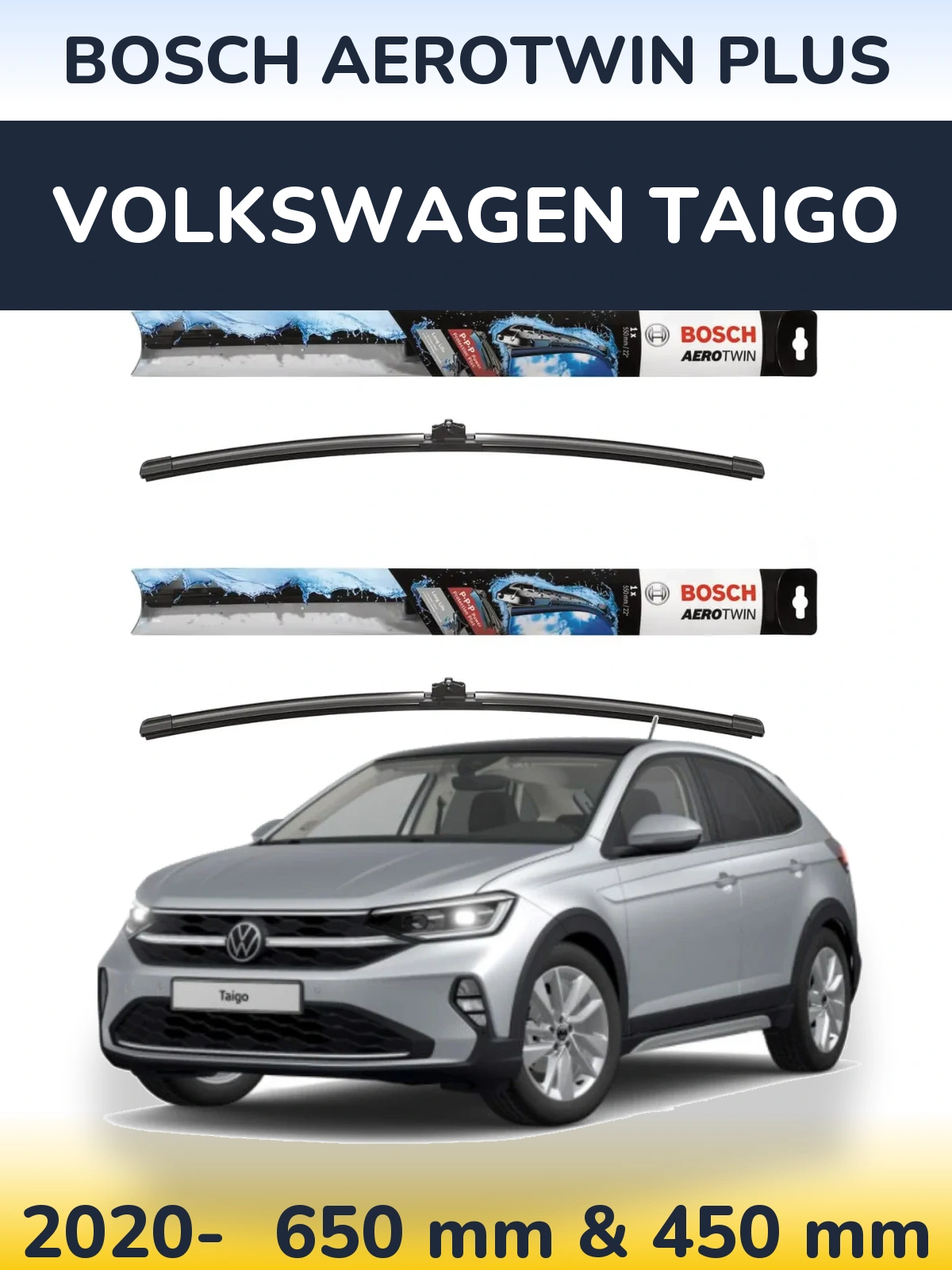 Ștergătoare BOSCH AeroTwin Plus pentru Volkswagen Taigo