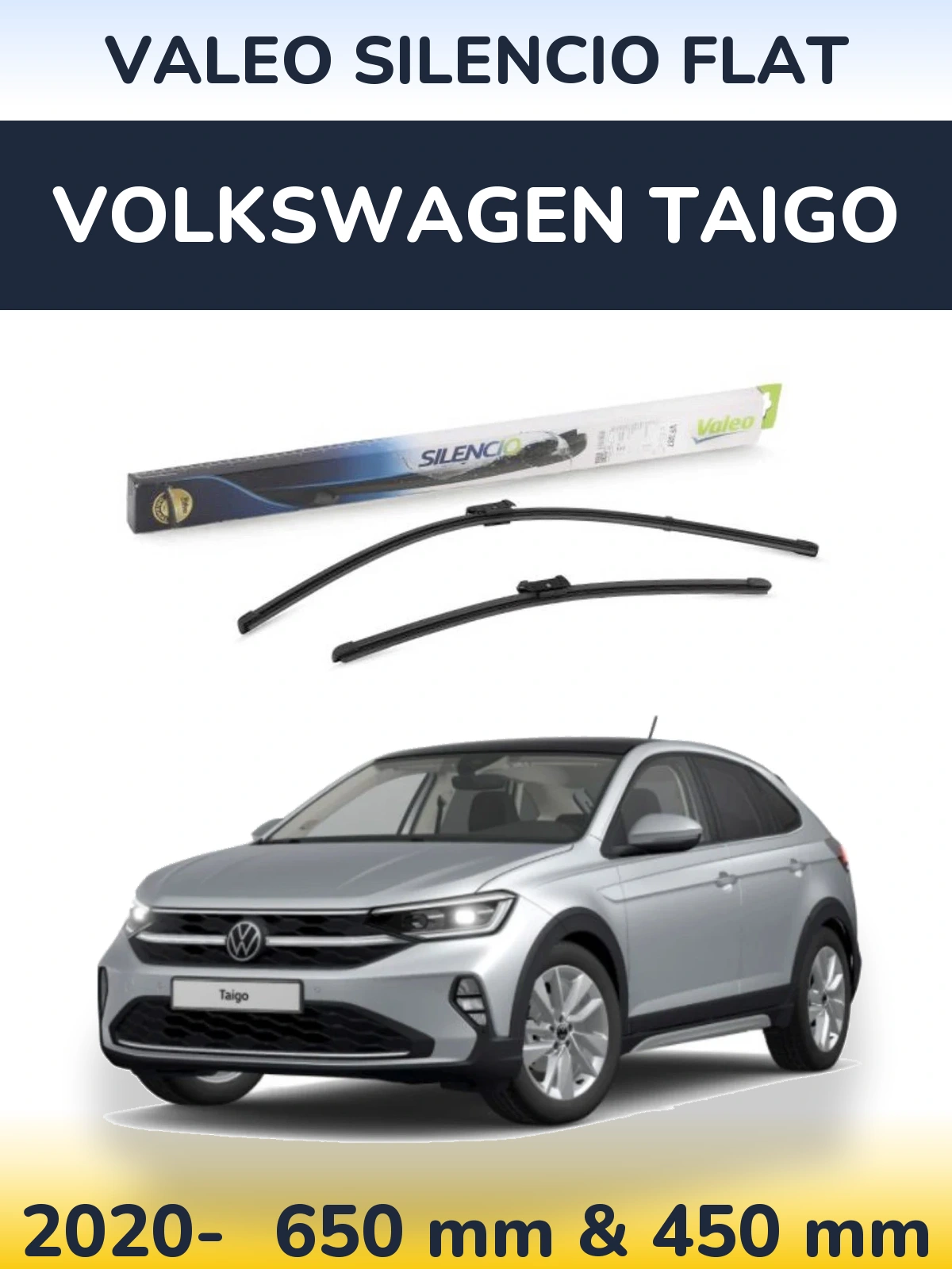 Ștergătoare Valeo Silencio Flat pentru Volkswagen Taigo