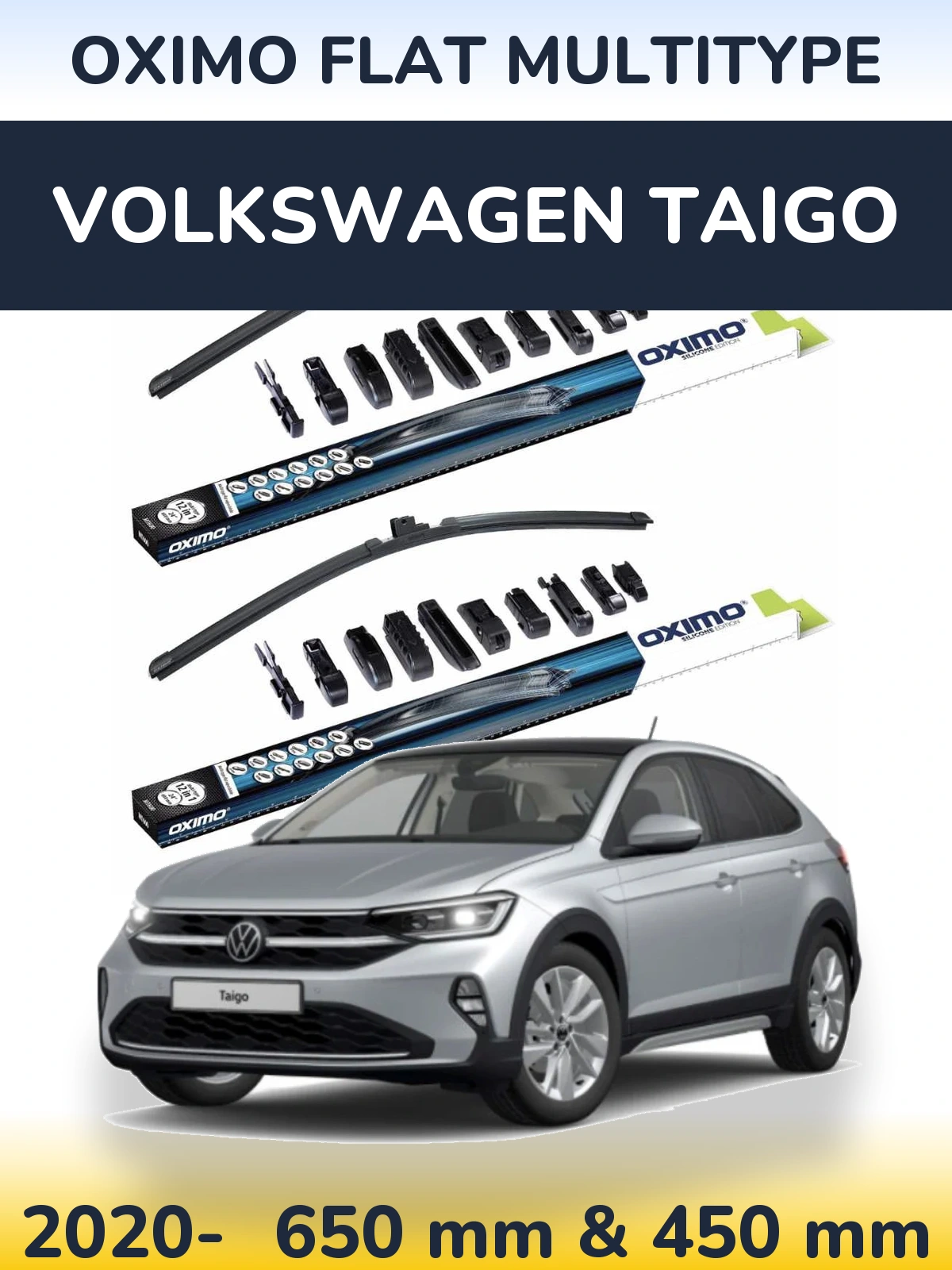 Ștergătoare Oximo Flat MultiTipe pentru Volkswagen Taigo
