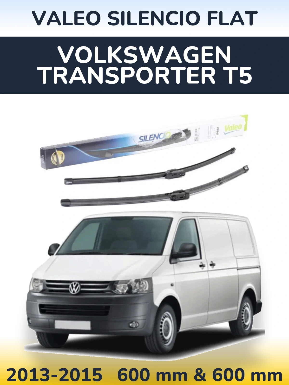 Ștergătoare Valeo Silencio Flat pentru Volkswagen Transporter T5
