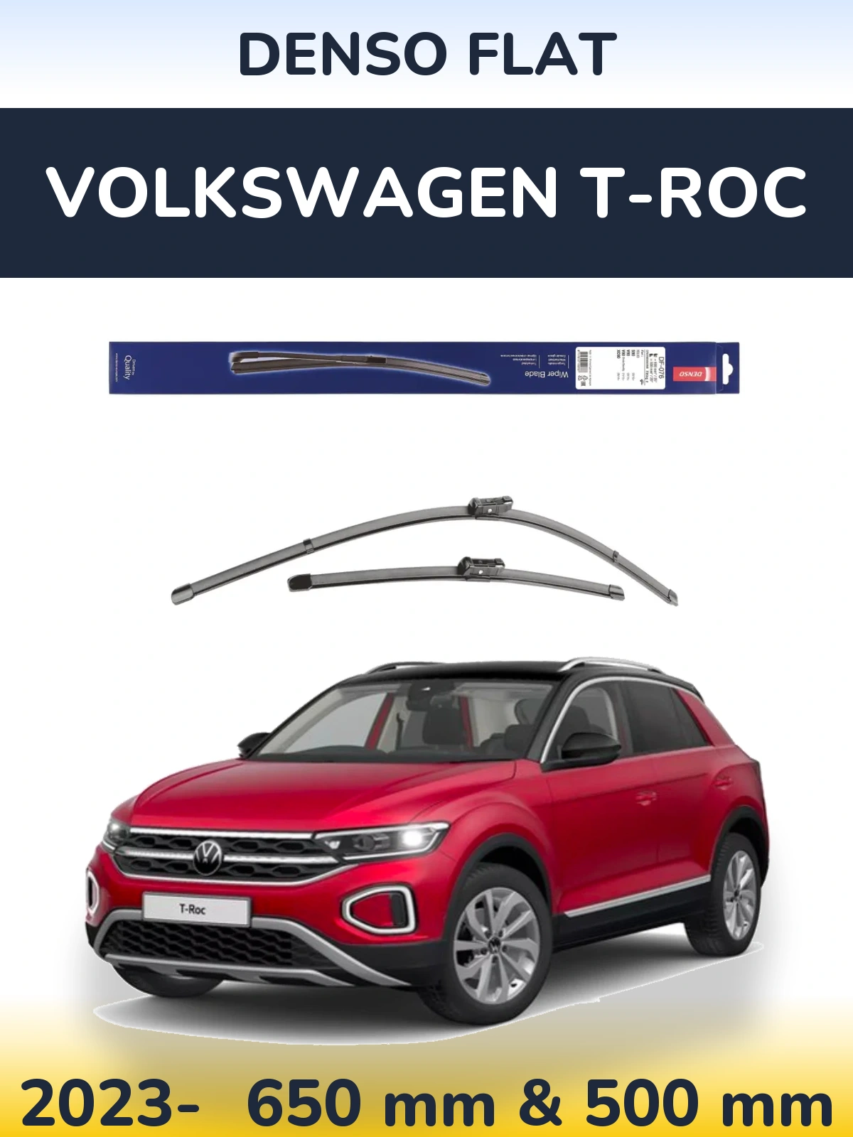 Ștergătoare Denso Flat pentru Volkswagen T-Roc