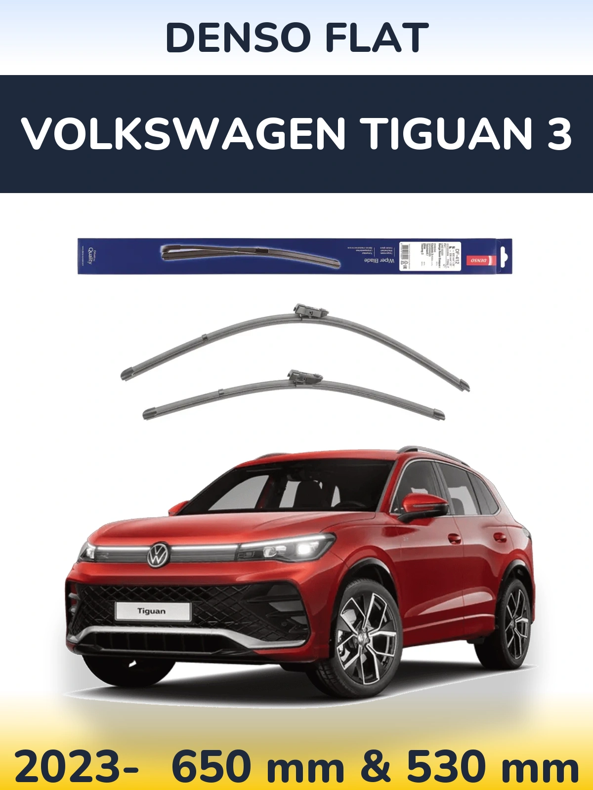 Ștergătoare Denso Flat pentru Volkswagen Tiguan 3