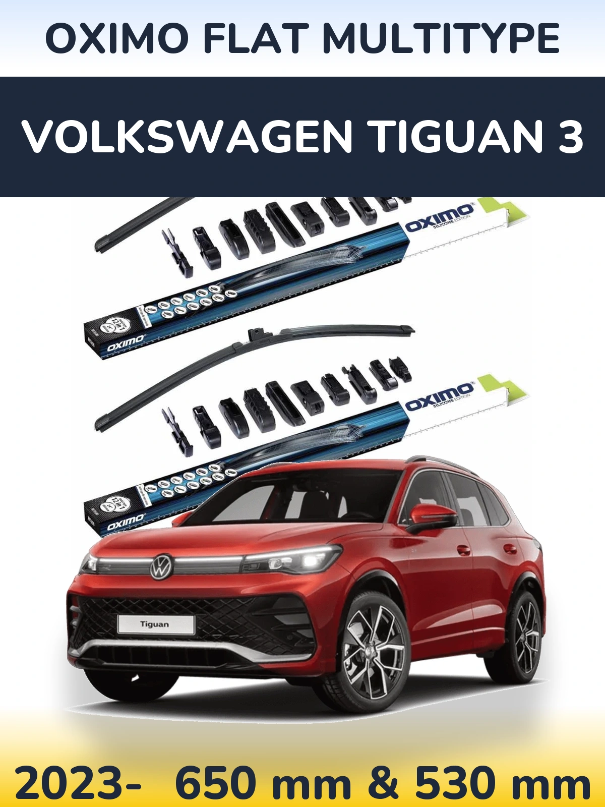 Ștergătoare Oximo Flat MultiTipe pentru Volkswagen Tiguan 3