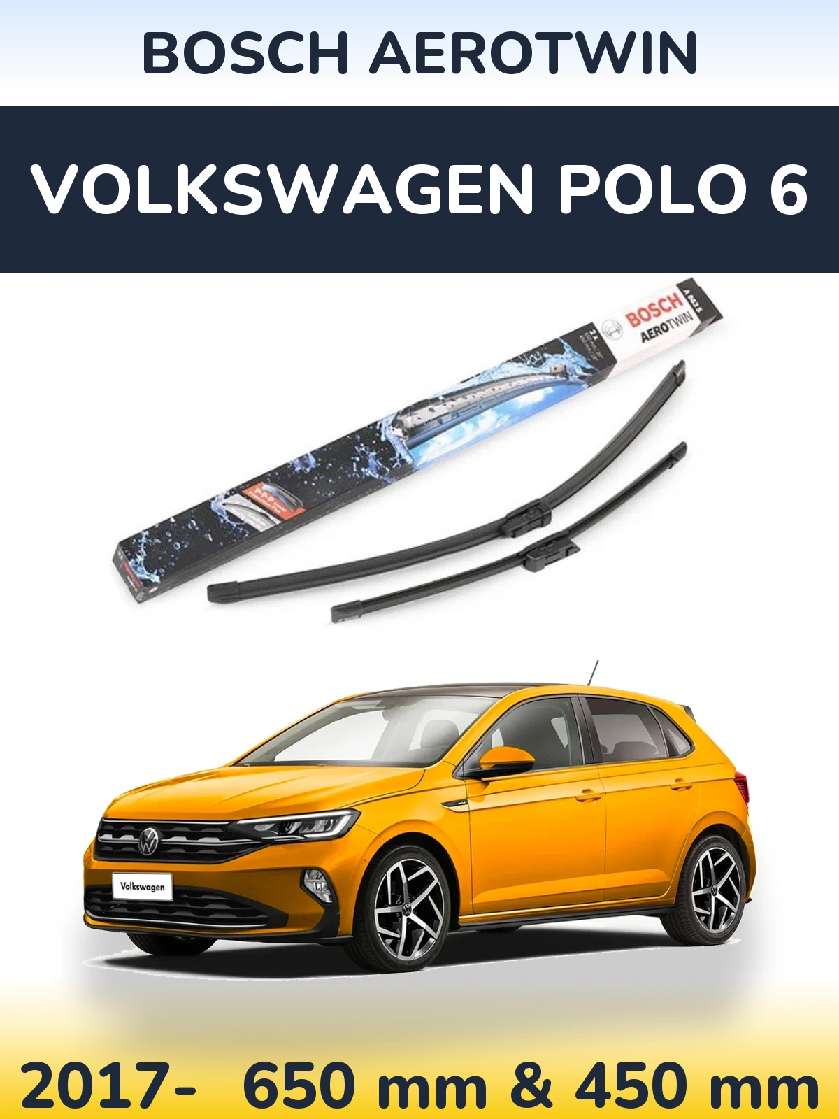 Ștergătoare BOSCH AeroTwin pentru Volkswagen Polo 6