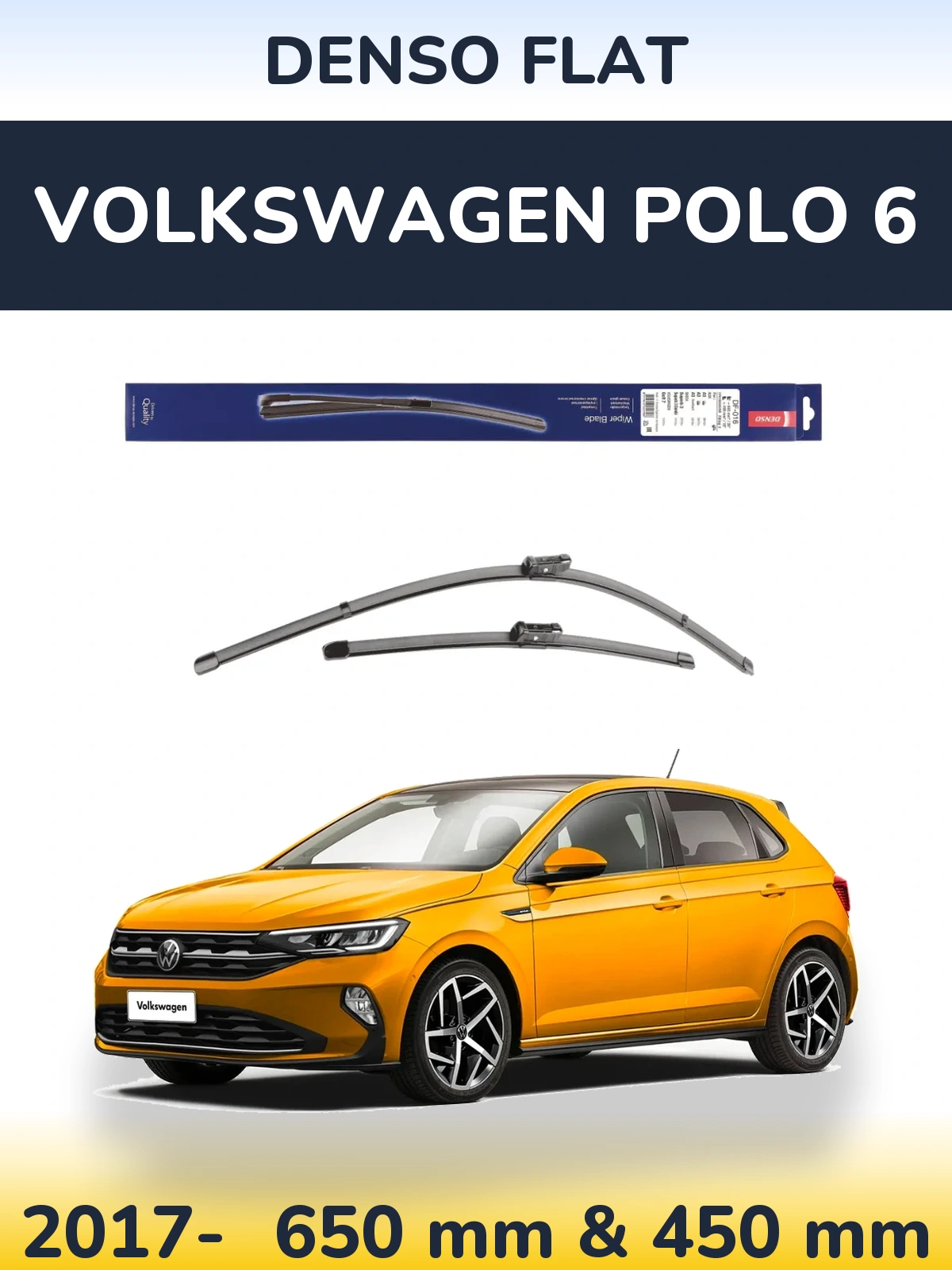 Ștergătoare Denso Flat pentru Volkswagen Polo 6