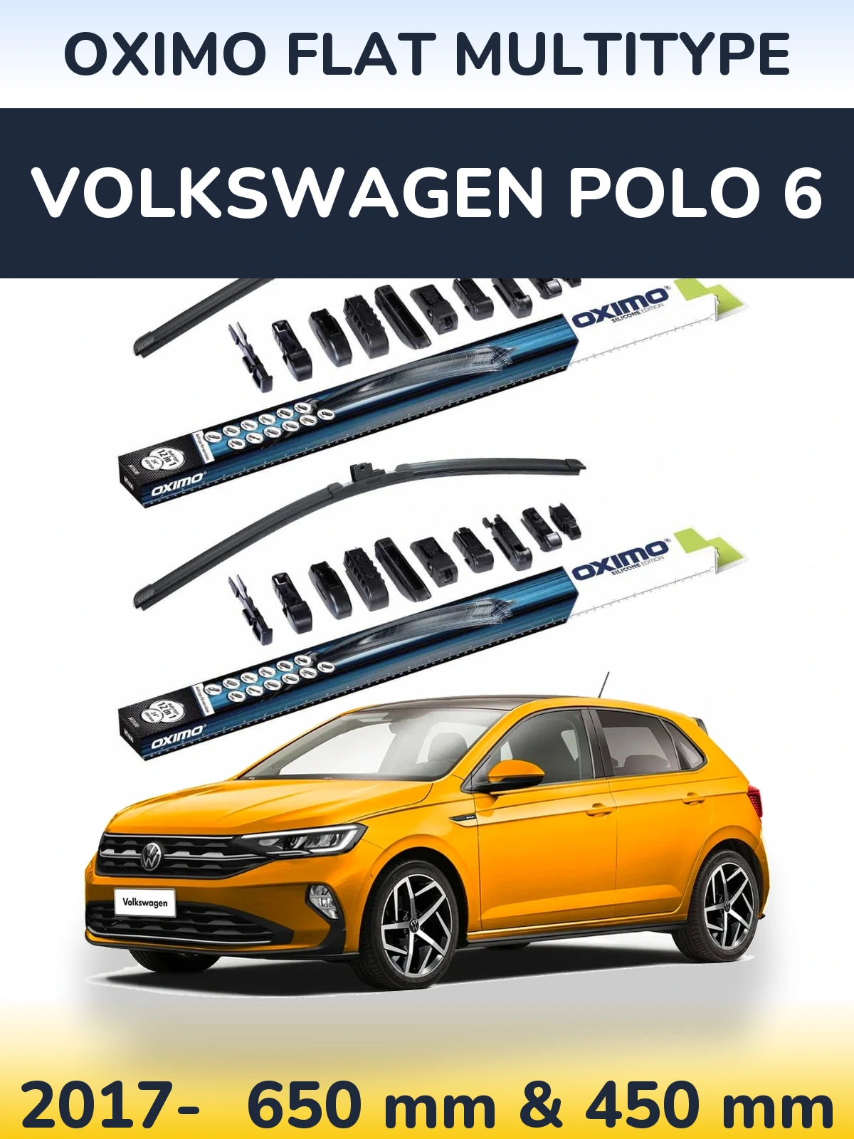 Ștergătoare Oximo Flat MultiTipe pentru Volkswagen Polo 6
