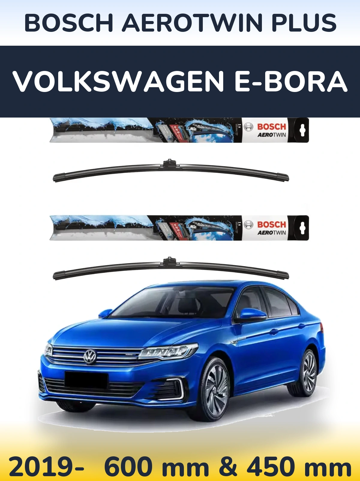 Ștergătoare BOSCH AeroTwin Plus pentru Volkswagen e-Bora