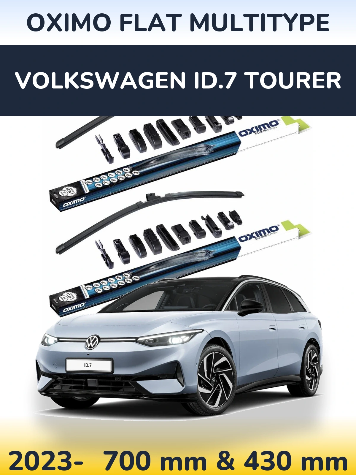 Ștergătoare Oximo Flat MultiTipe pentru Volkswagen ID.7 Tourer