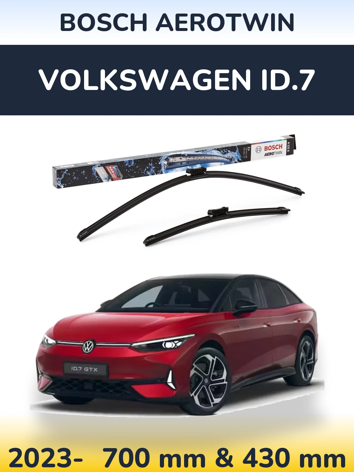 Ștergătoare BOSCH AeroTwin pentru Volkswagen ID.7
