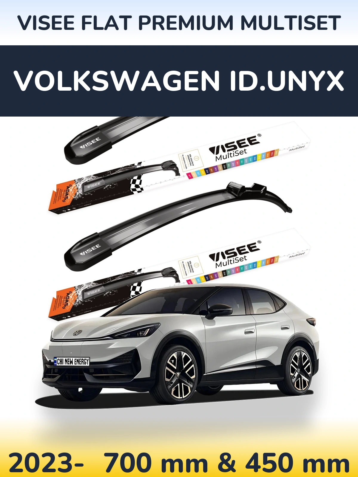 Ștergătoare VISEE FLAT PREMIUM MultiSet pentru Volkswagen ID.UNYX