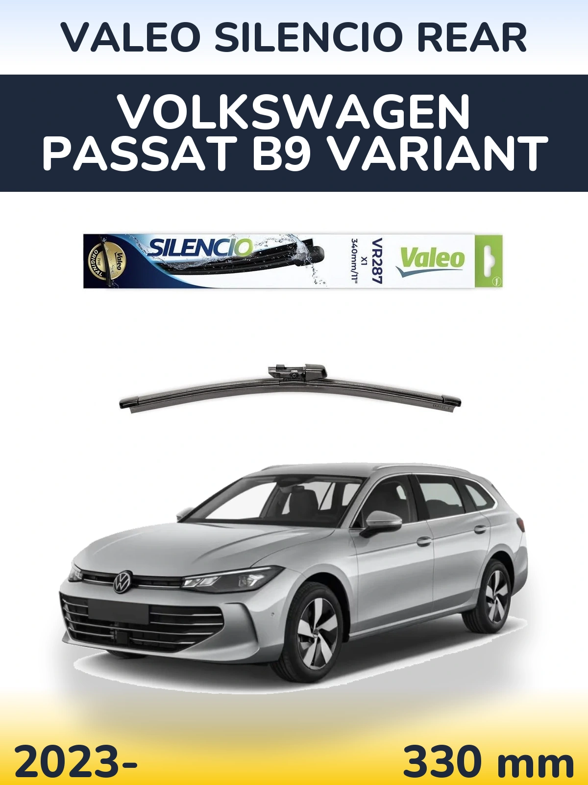 Ștergătoare Valeo Silencio Rear pentru Volkswagen Passat B9 Variant