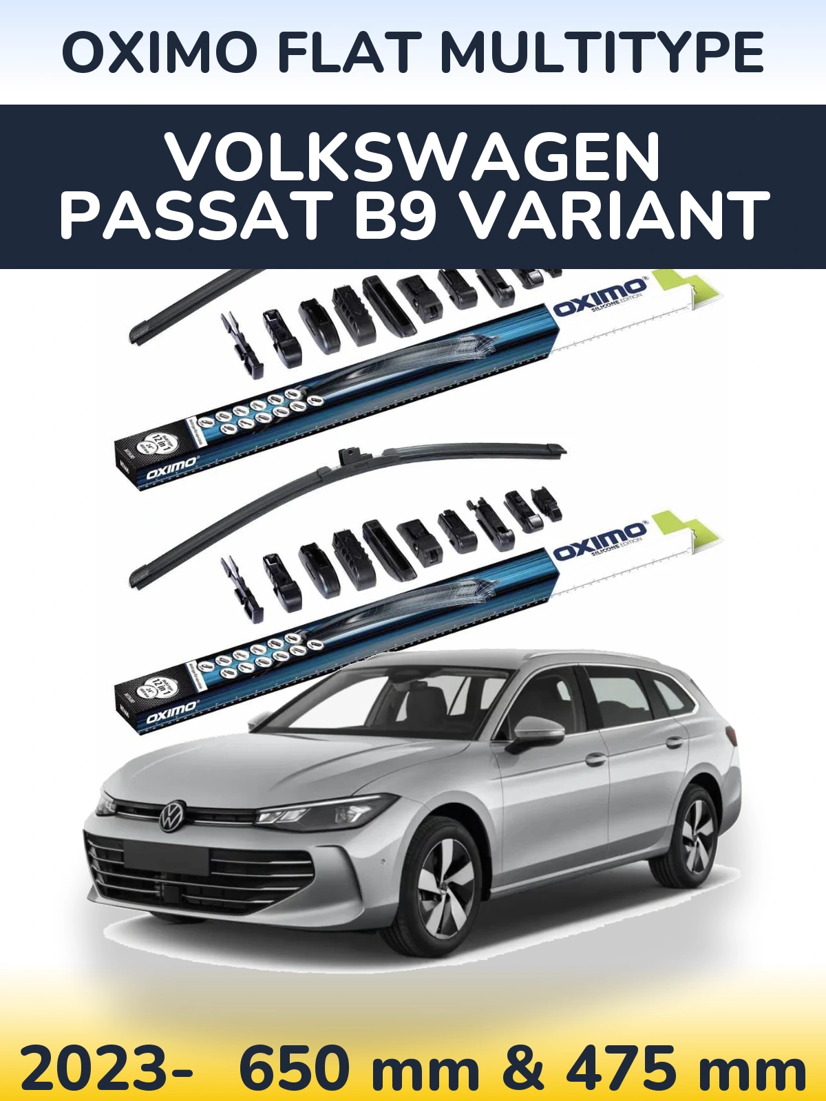 Ștergătoare Oximo Flat MultiTipe pentru Volkswagen Passat B9 Variant