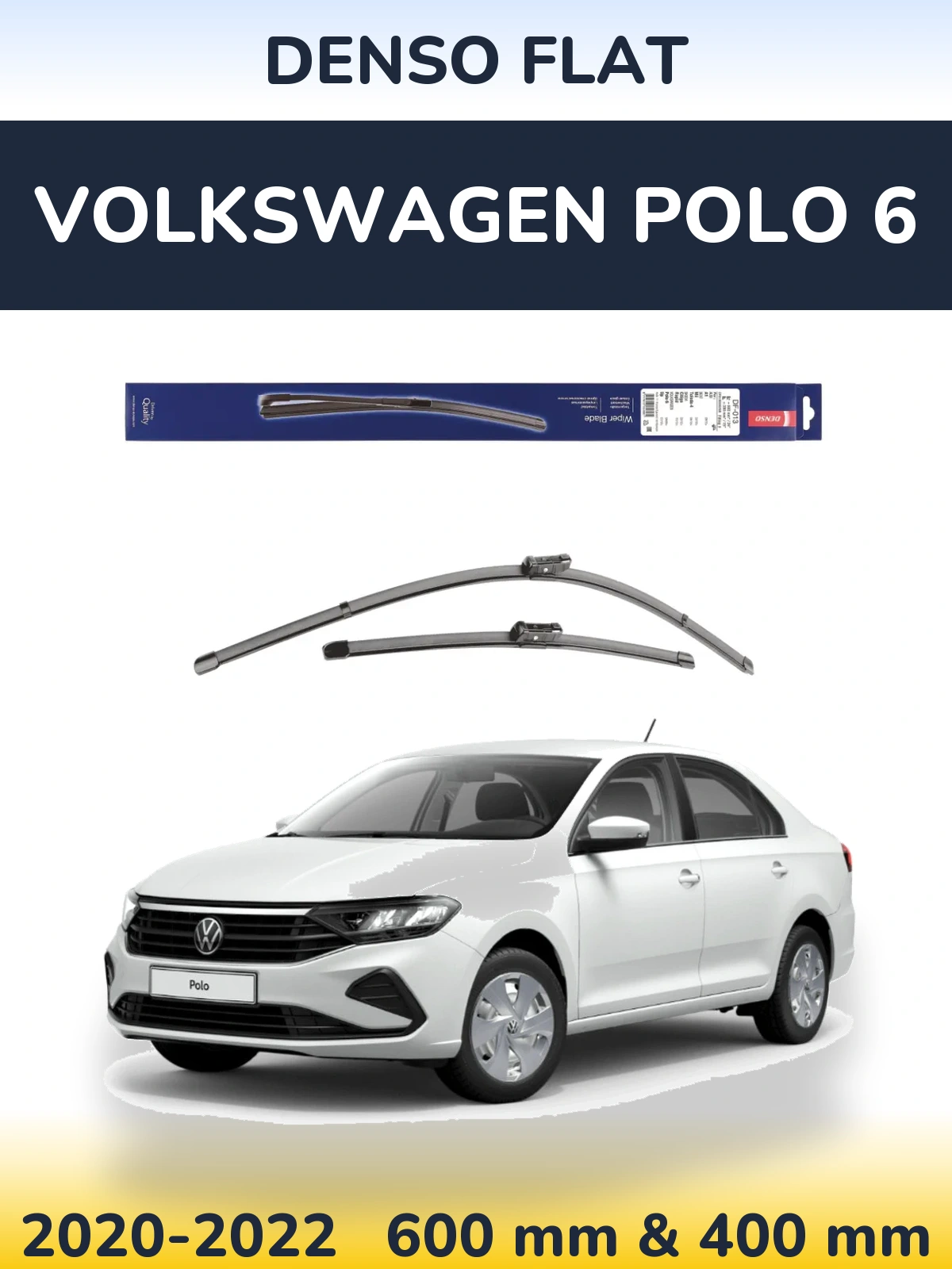 Ștergătoare Denso Flat pentru Volkswagen Polo 6