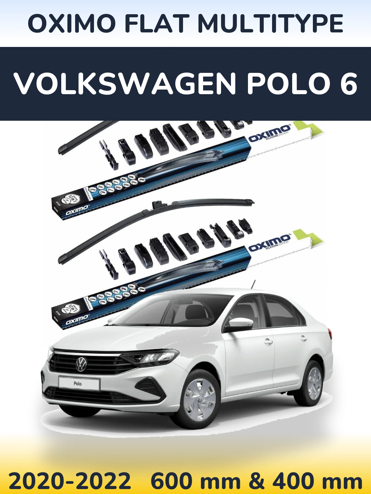 Ștergătoare Oximo Flat MultiTipe pentru Volkswagen Polo 6
