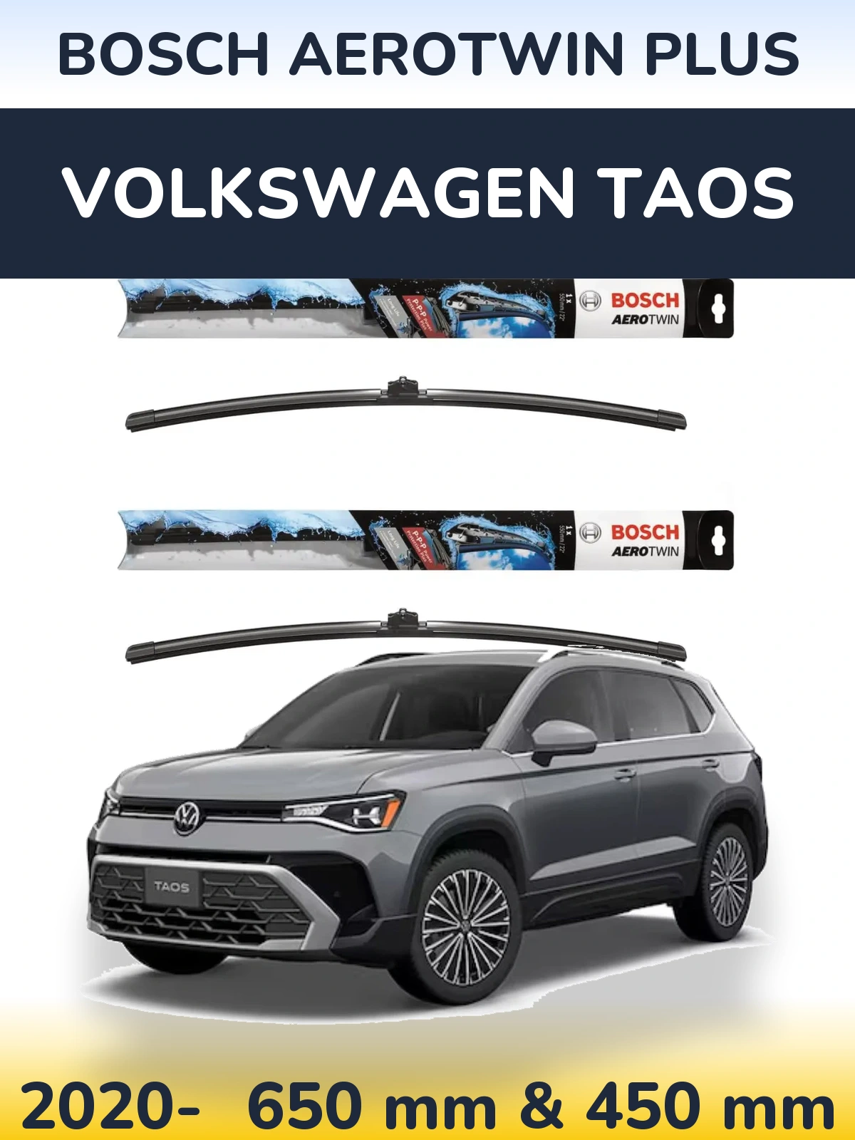 Ștergătoare BOSCH AeroTwin Plus pentru Volkswagen Taos