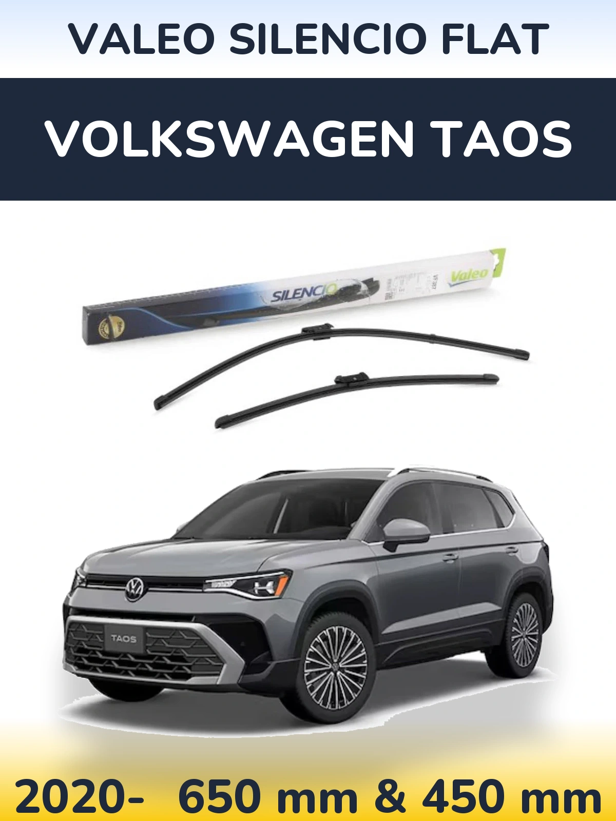 Ștergătoare Valeo Silencio Flat pentru Volkswagen Taos