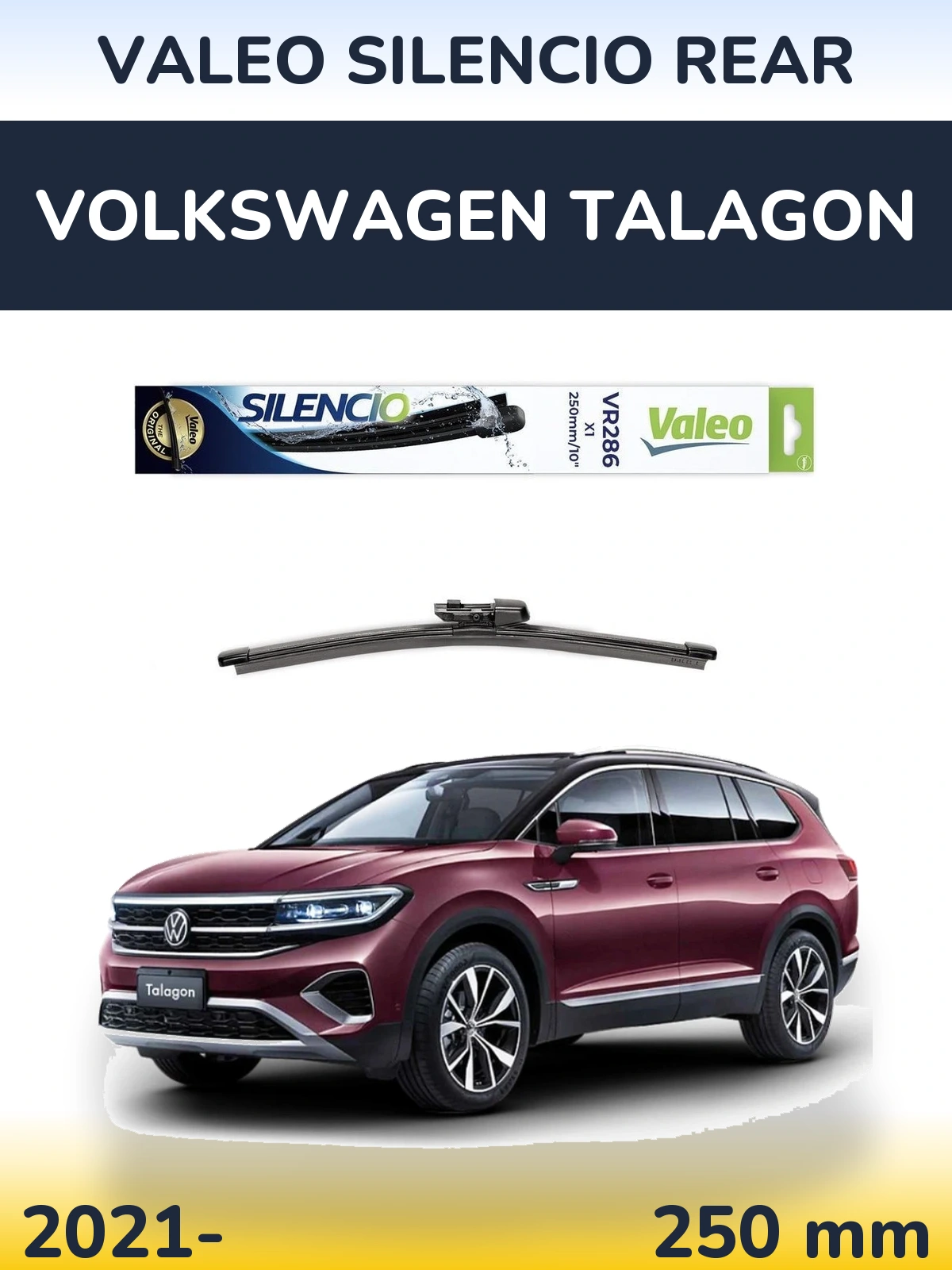 Ștergătoare Valeo Silencio Rear pentru Volkswagen Talagon