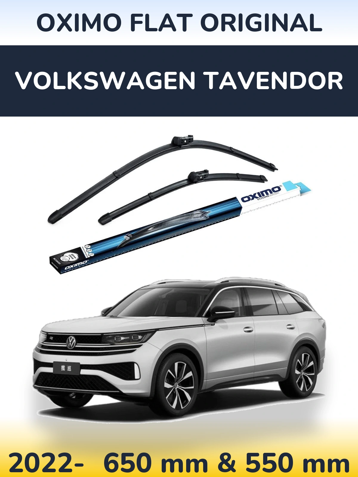 Ștergătoare Oximo Flat Original pentru Volkswagen Tavendor