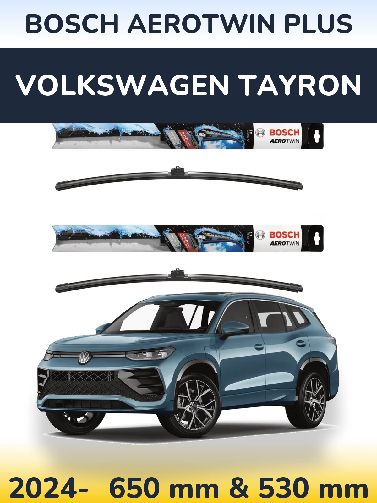 Ștergătoare BOSCH AeroTwin Plus pentru Volkswagen Tayron