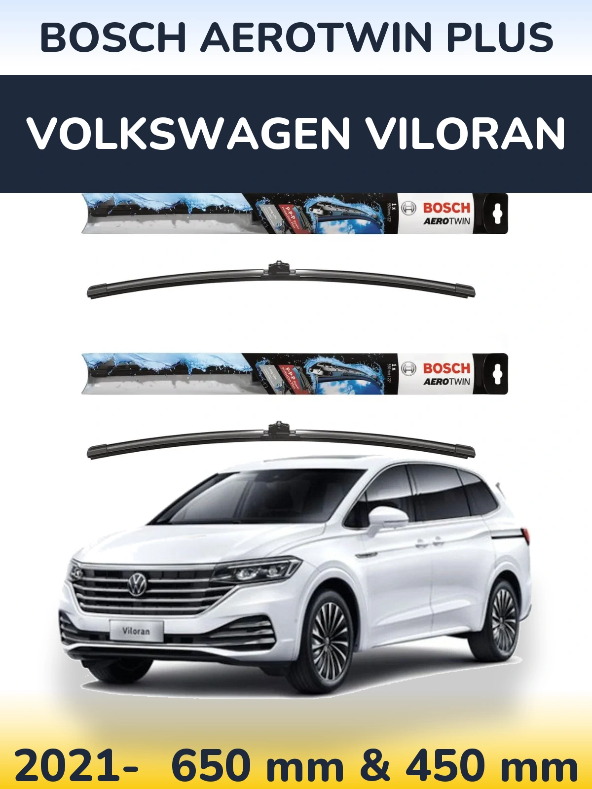 Ștergătoare BOSCH AeroTwin Plus pentru Volkswagen Viloran