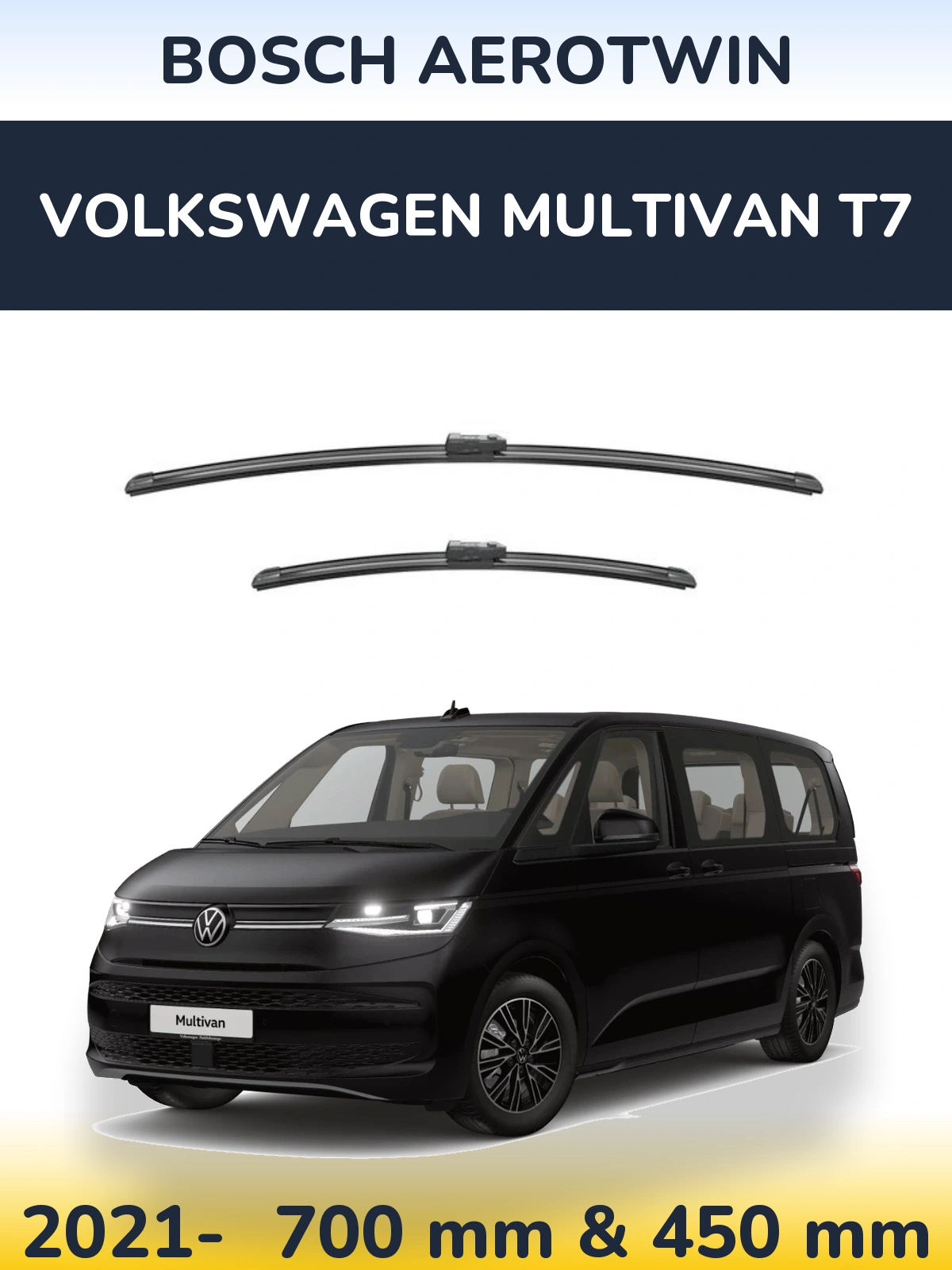 Ștergătoare BOSCH AeroTwin pentru Volkswagen Multivan T7