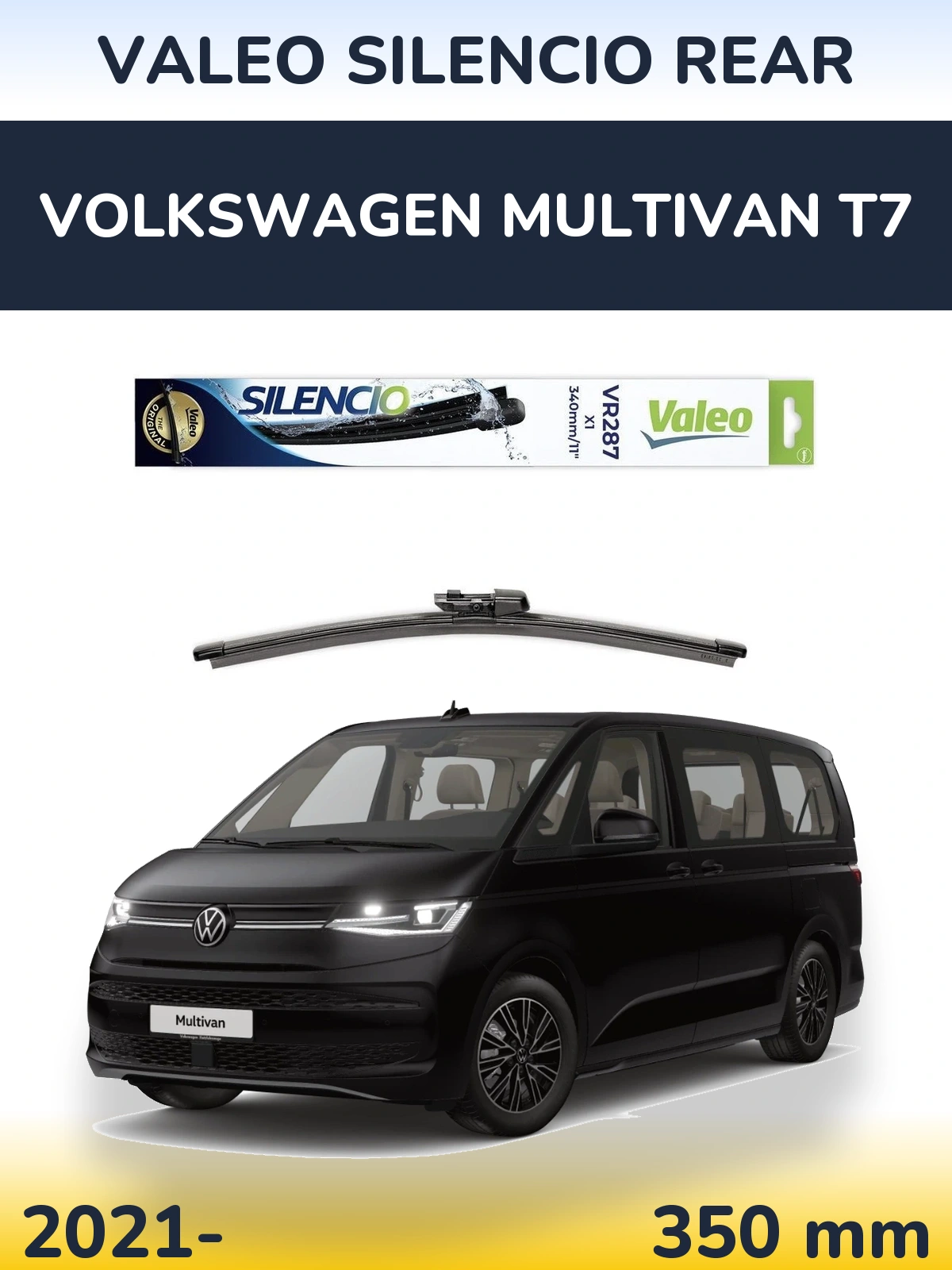 Ștergătoare Valeo Silencio Rear pentru Volkswagen Multivan T7