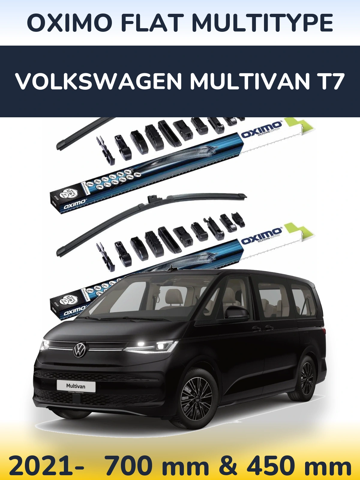 Ștergătoare Oximo Flat MultiTipe pentru Volkswagen Multivan T7