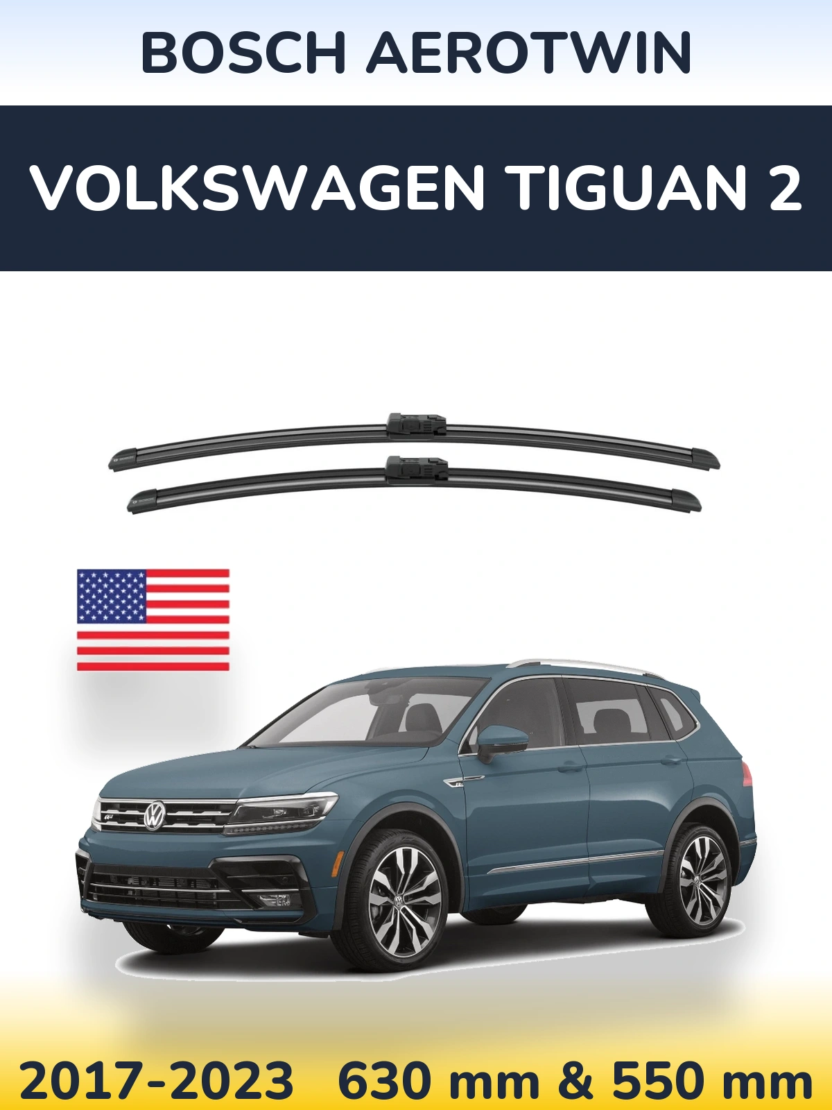 Ștergătoare BOSCH AeroTwin pentru Volkswagen Tiguan 2