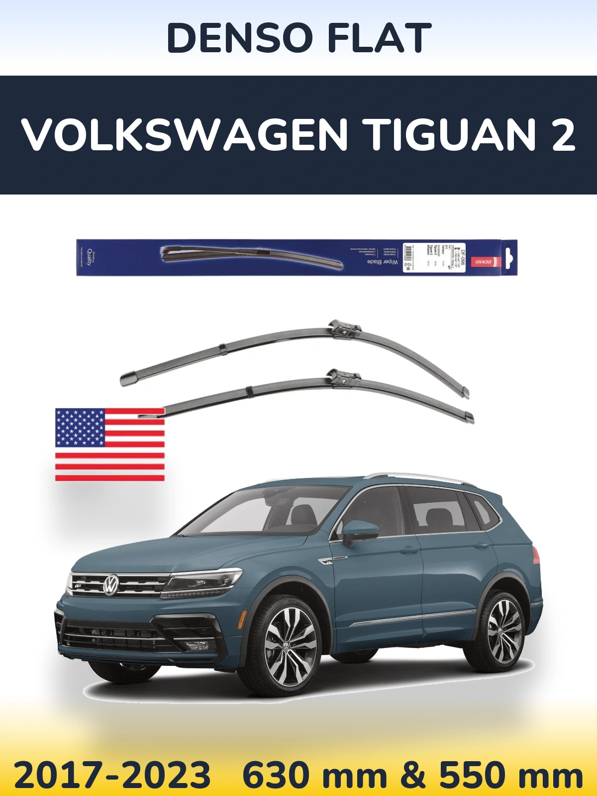 Ștergătoare Denso Flat pentru Volkswagen Tiguan 2