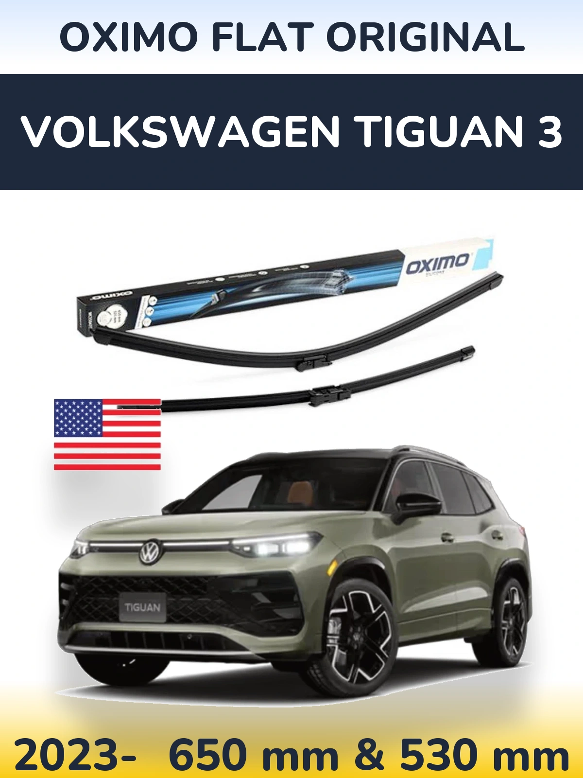 Ștergătoare Oximo Flat Original pentru Volkswagen Tiguan 3