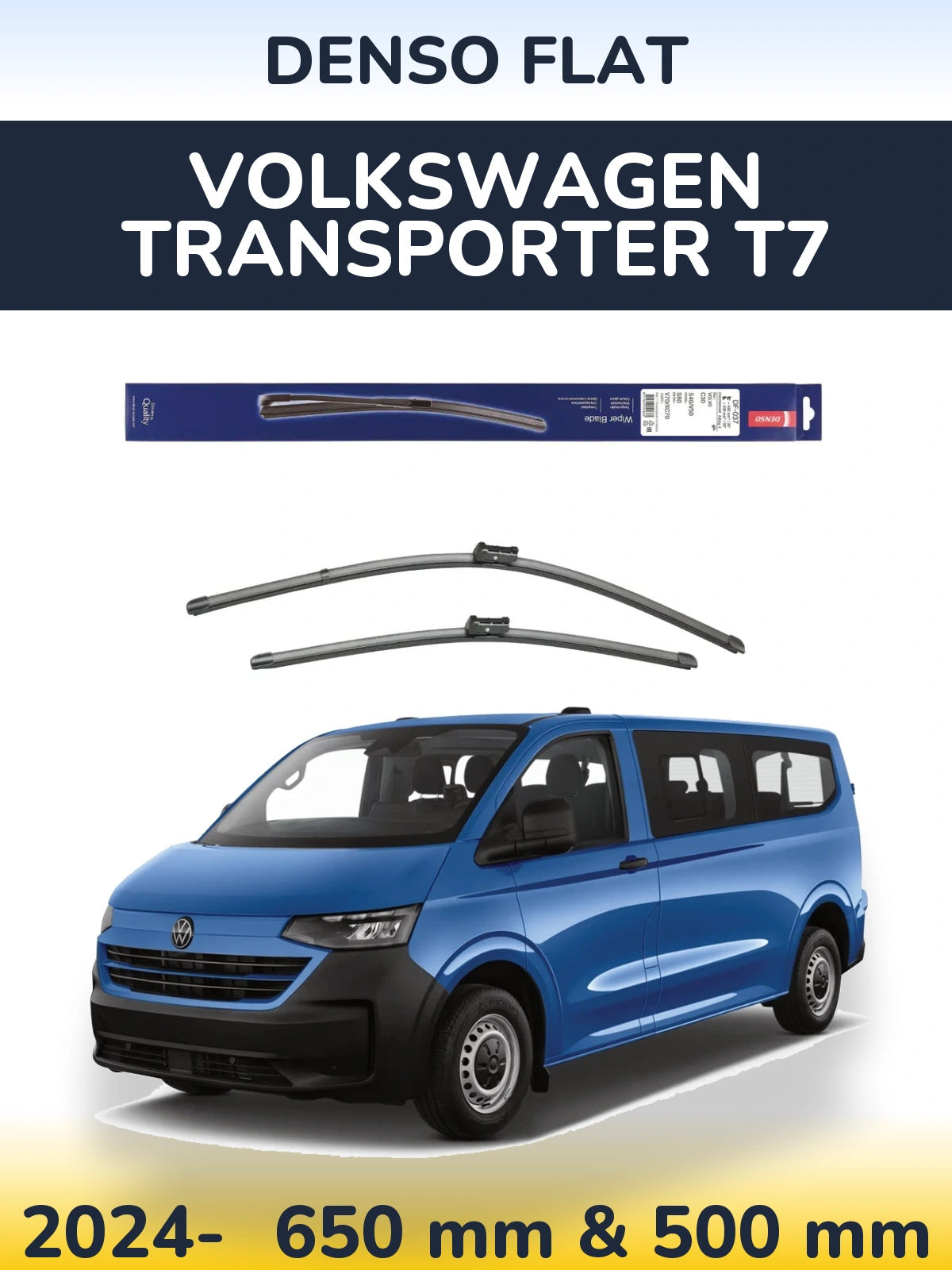 Ștergătoare Denso Flat pentru Volkswagen Transporter T7