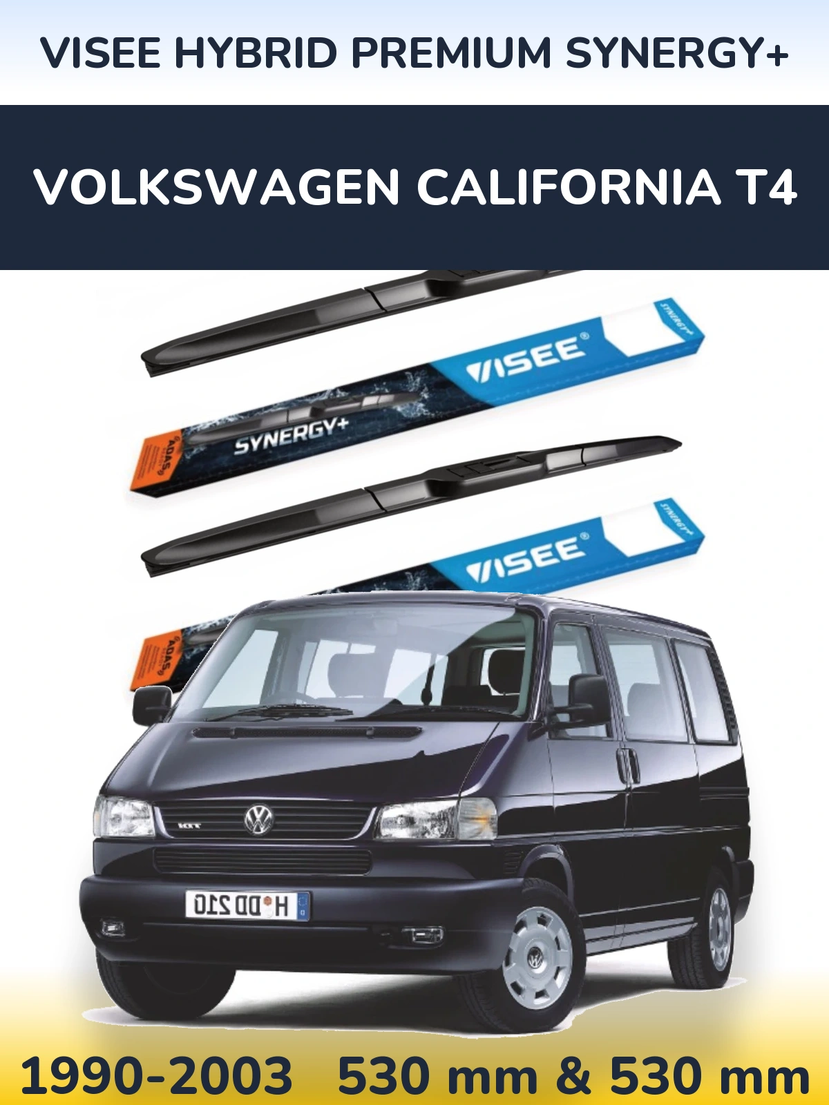 Ștergătoare VISEE HYBRID PREMIUM SYNERGY+ pentru Volkswagen California T4