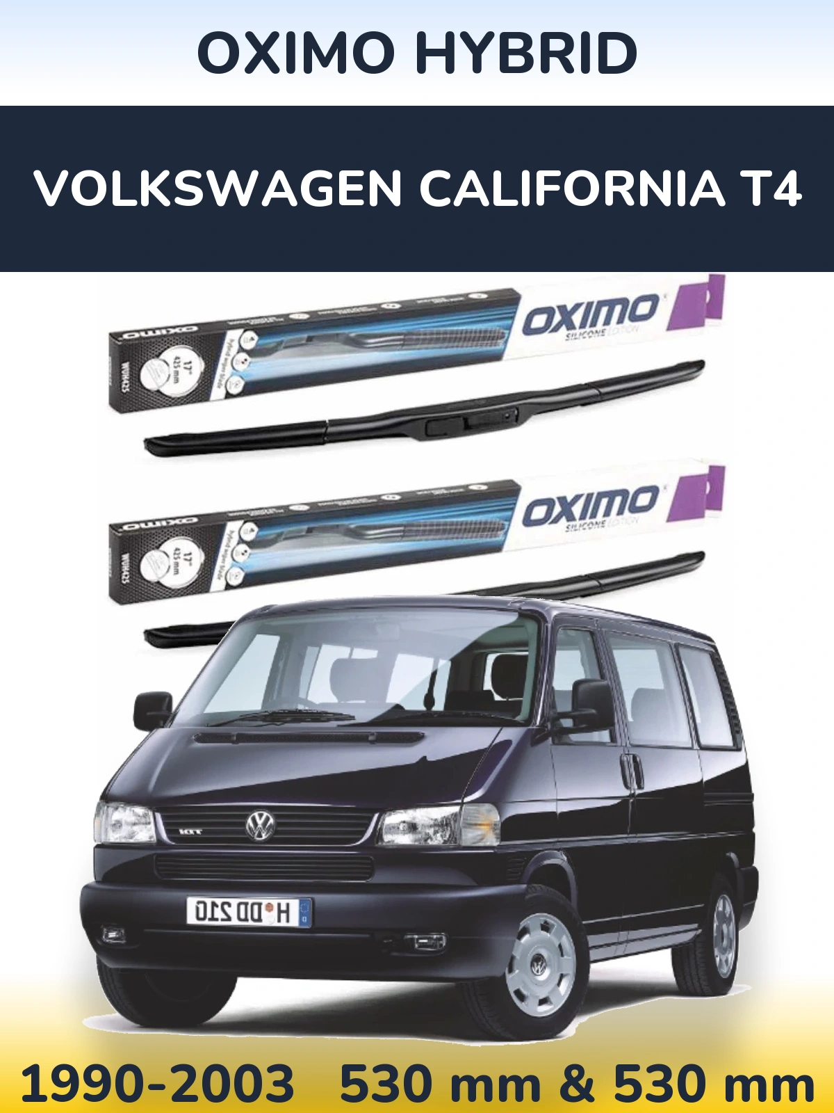 Ștergătoare Oximo Hybrid pentru Volkswagen California T4