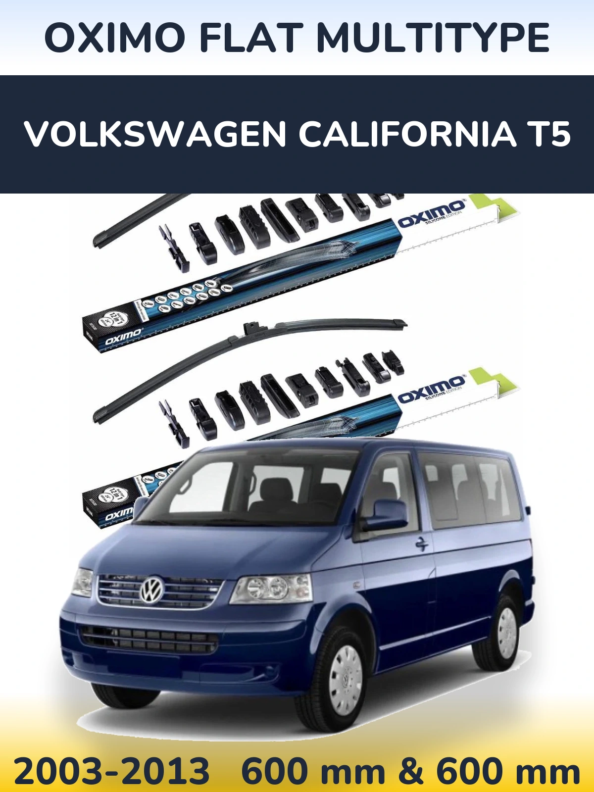 Ștergătoare Oximo Flat MultiTipe pentru Volkswagen California T5