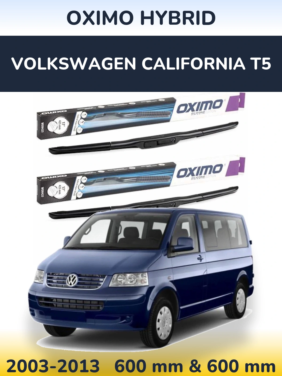 Ștergătoare Oximo Hybrid pentru Volkswagen California T5