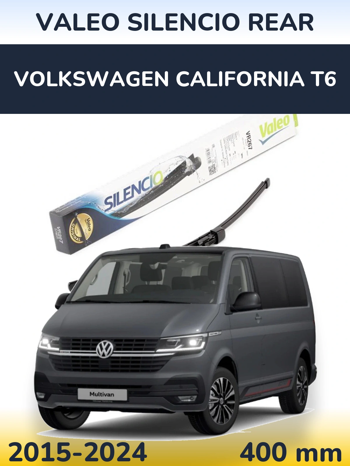 Ștergătoare Valeo Silencio Rear pentru Volkswagen California T6