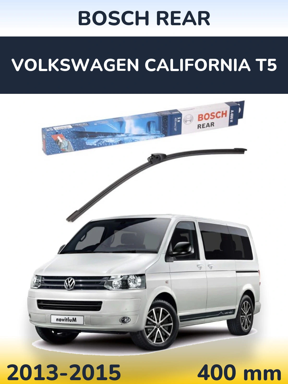Задний дворник BOSCH Rear 400 мм для Volkswagen California T5 2013-2015