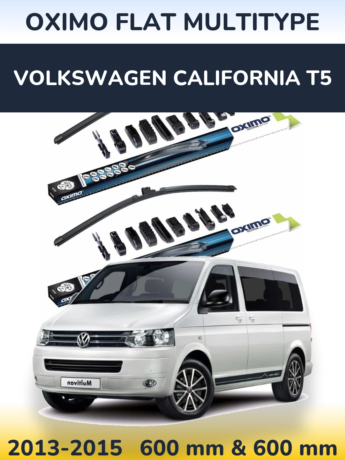Ștergătoare Oximo Flat MultiTipe pentru Volkswagen California T5