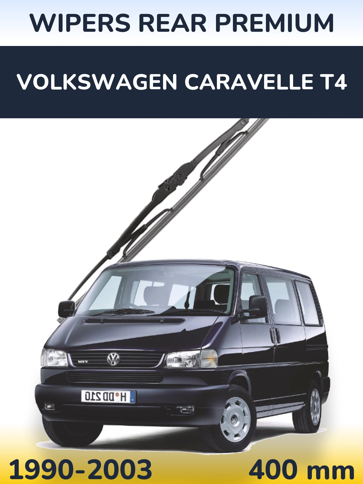 Задний дворник WIPERS REAR PREMIUM 400 мм для Volkswagen Caravelle T4 1990-2003