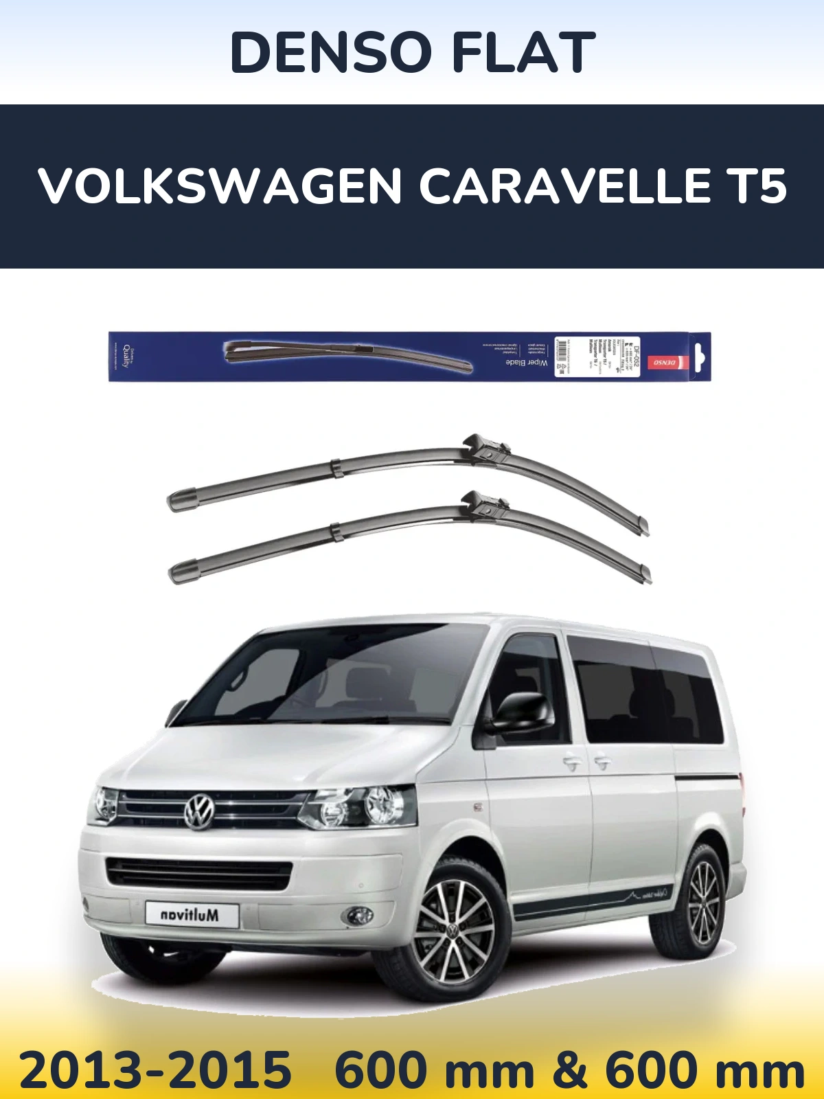 Ștergătoare Denso Flat pentru Volkswagen Caravelle T5