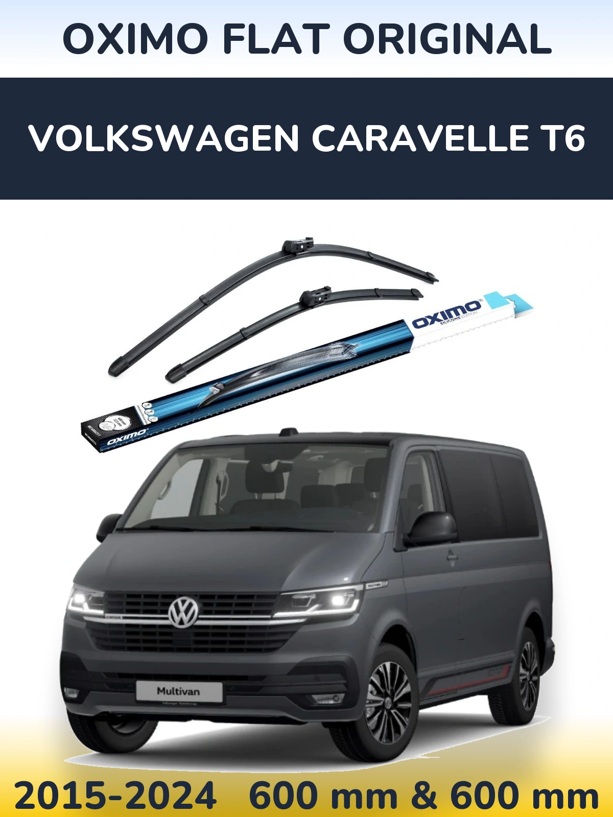 Ștergătoare Oximo Flat Original pentru Volkswagen Caravelle T6