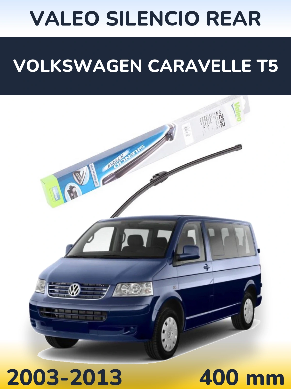 Ștergătoare Valeo Silencio Rear pentru Volkswagen Caravelle T5