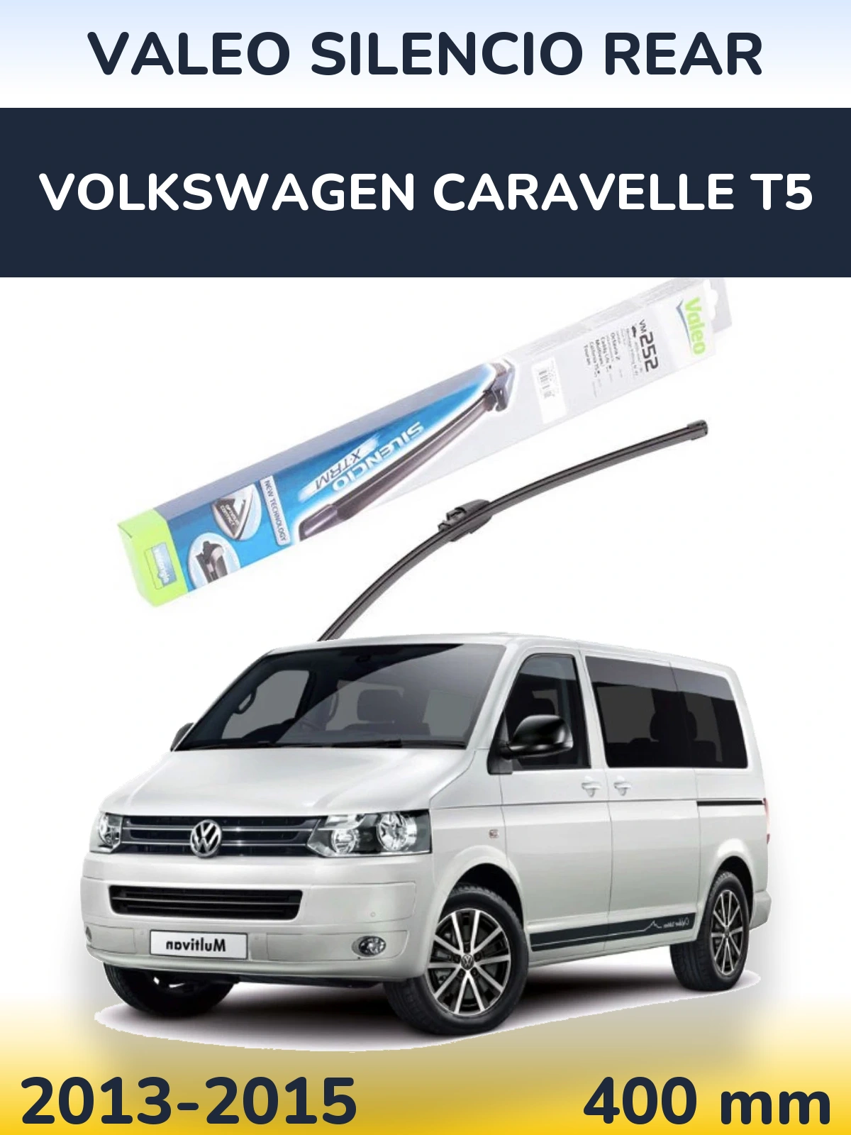 Ștergătoare Valeo Silencio Rear pentru Volkswagen Caravelle T5
