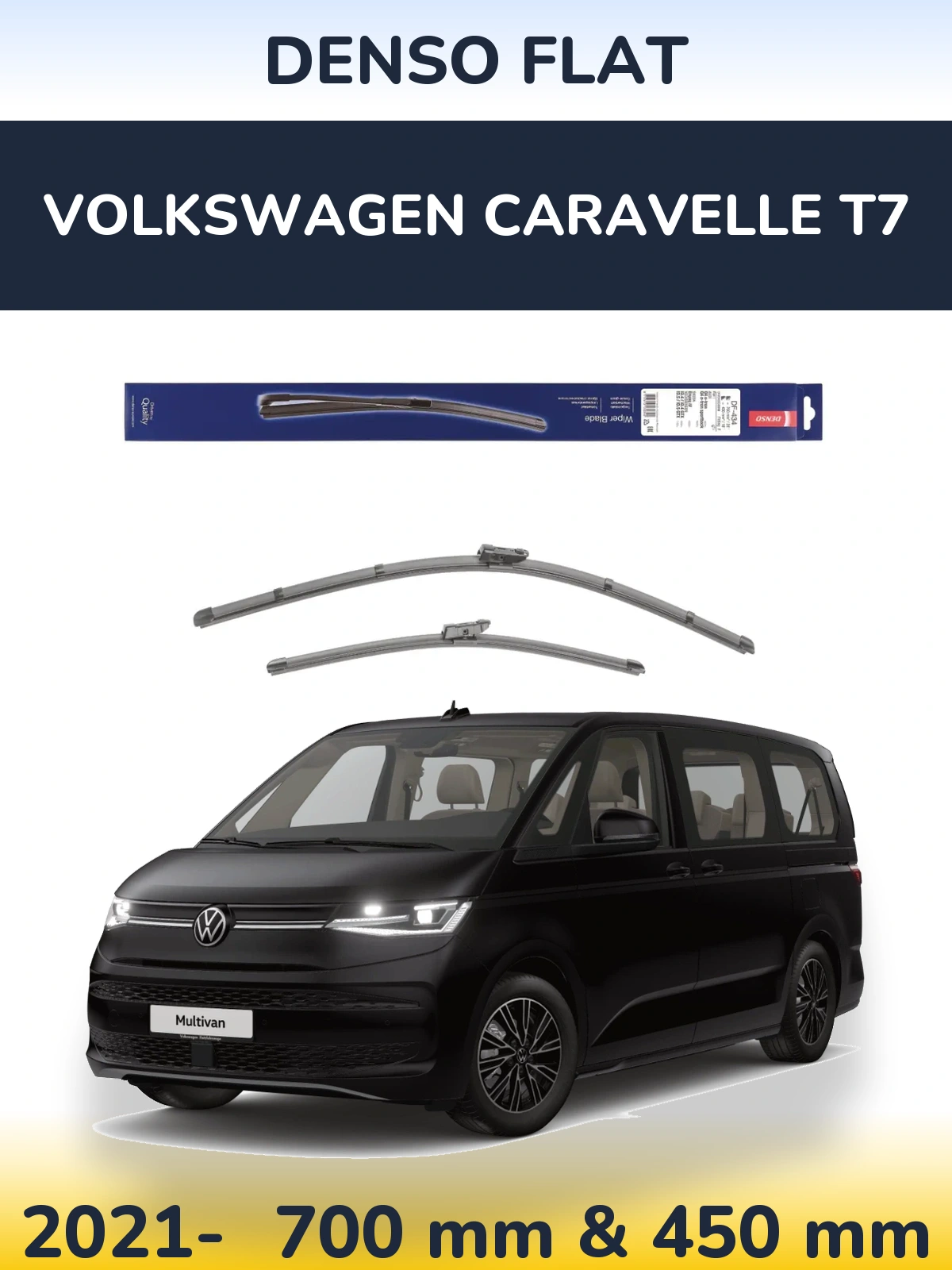 Ștergătoare Denso Flat pentru Volkswagen Caravelle T7
