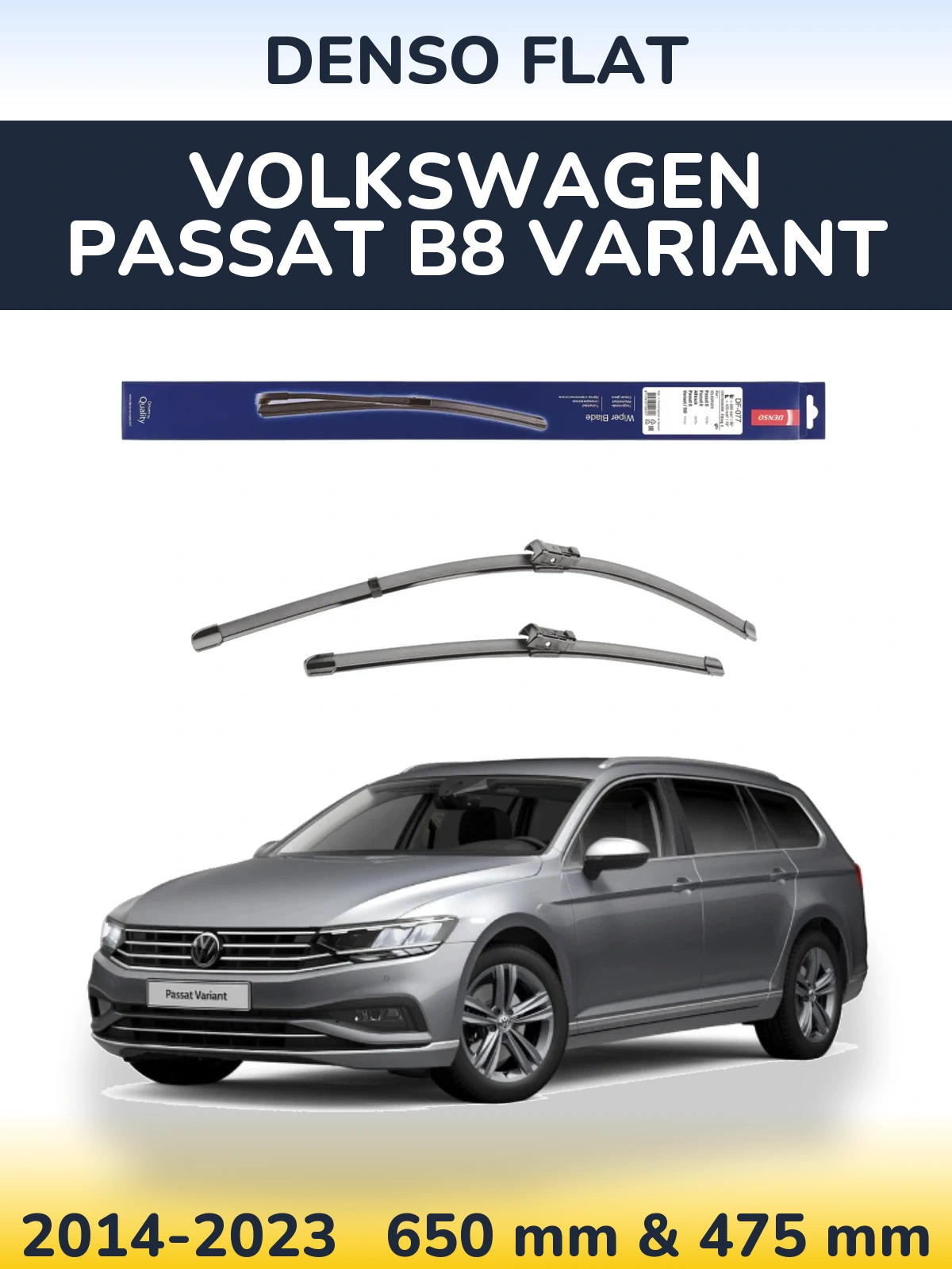 Ștergătoare Denso Flat pentru Volkswagen Passat B8 Variant