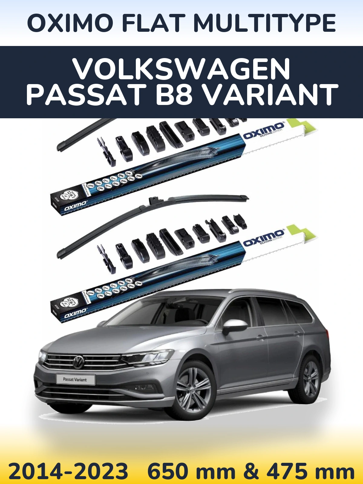 Ștergătoare Oximo Flat MultiTipe pentru Volkswagen Passat B8 Variant