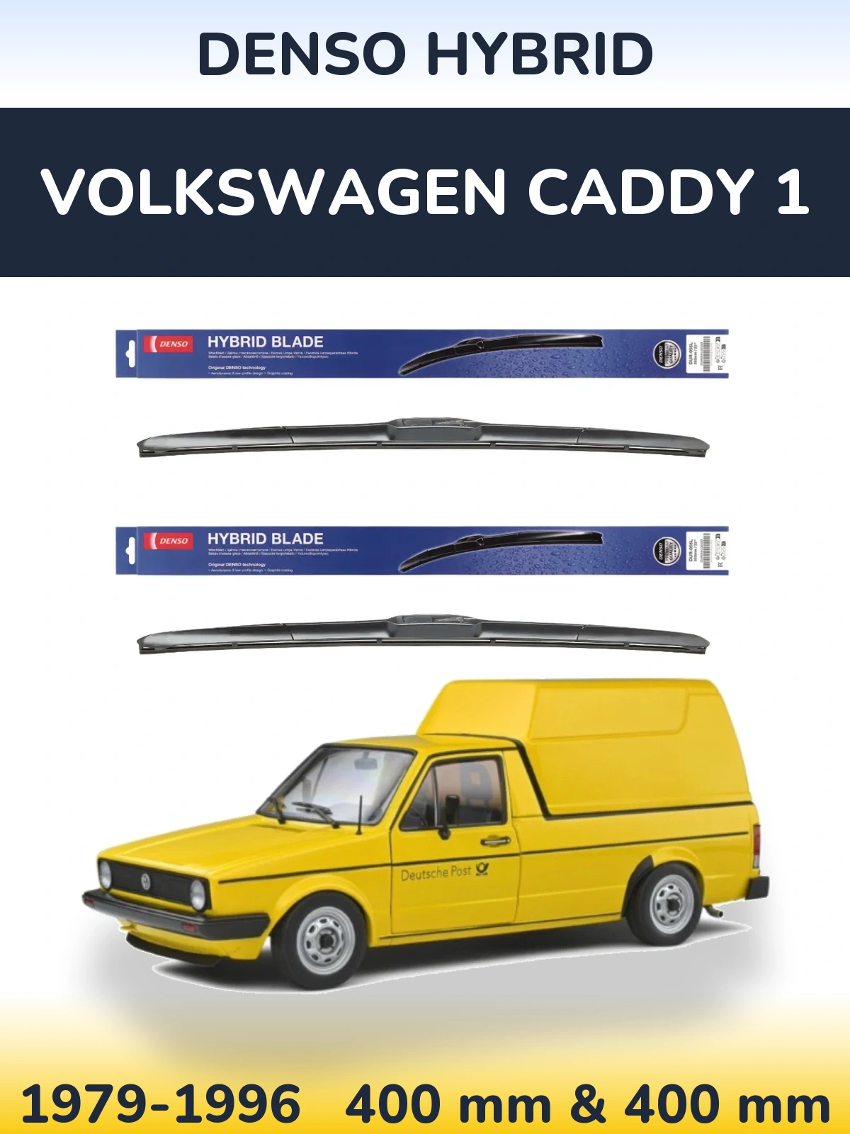 Ștergătoare Denso Hybrid pentru Volkswagen Caddy 1