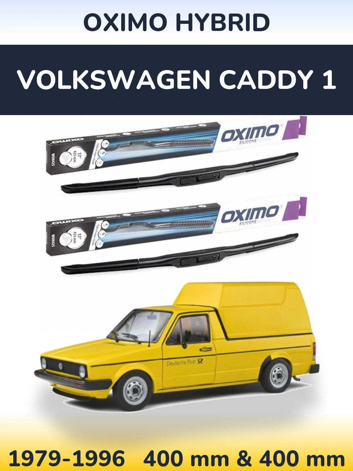 Ștergătoare Oximo Hybrid pentru Volkswagen Caddy 1