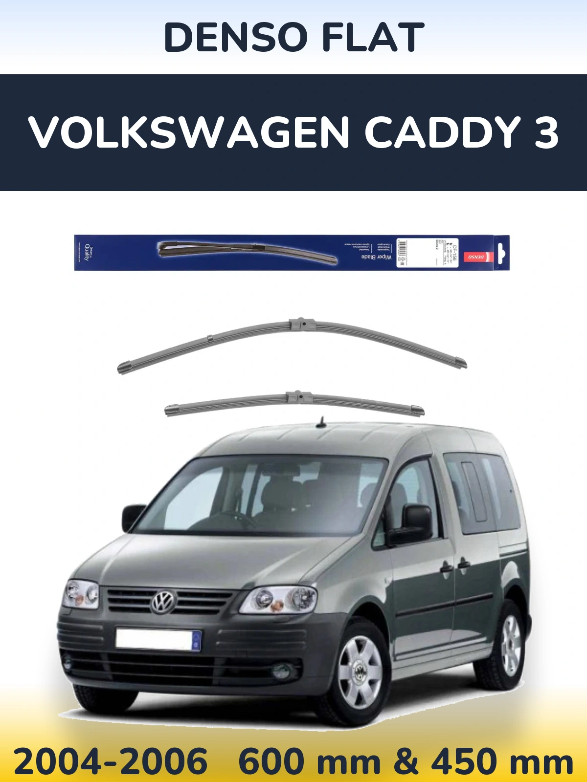 Ștergătoare Denso Flat pentru Volkswagen Caddy 3